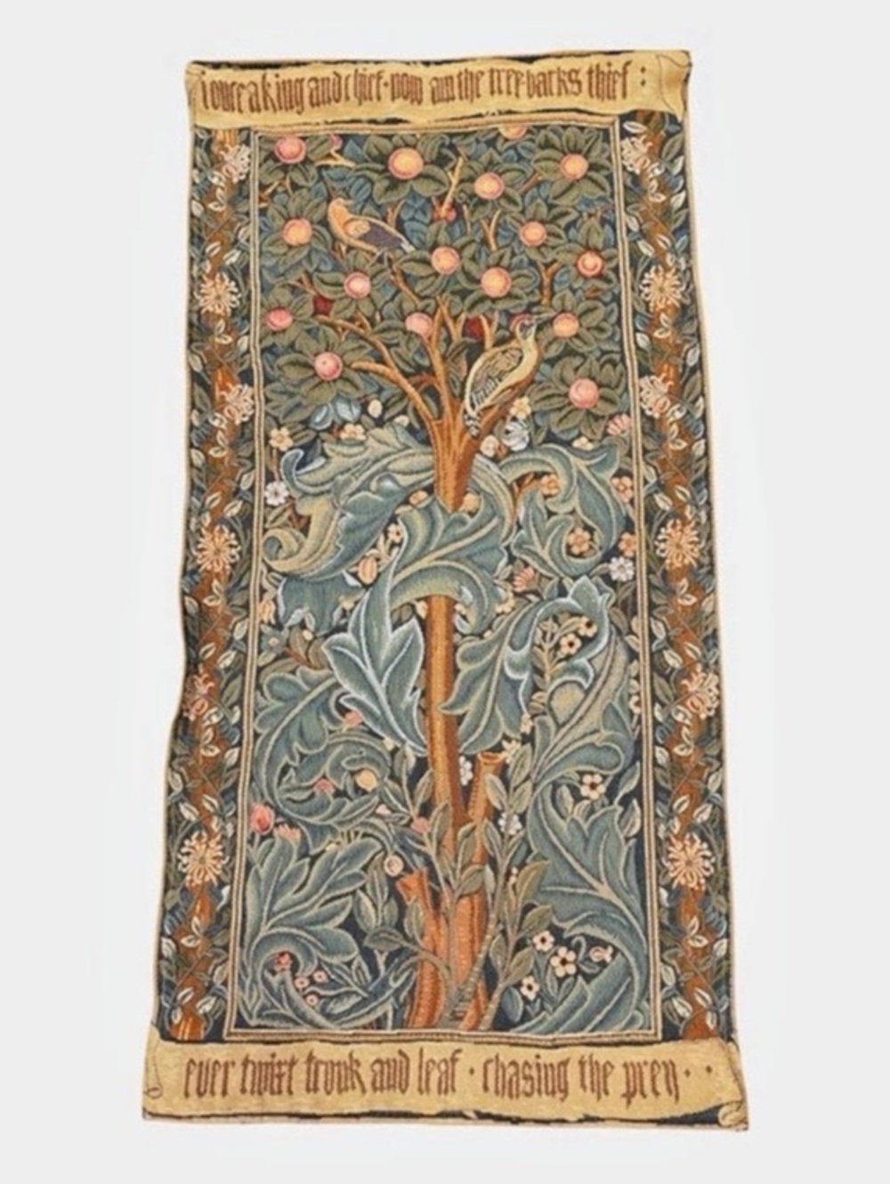 The Woodpecker Tapestry designed by William Morris - 37.5’’x18.5’’